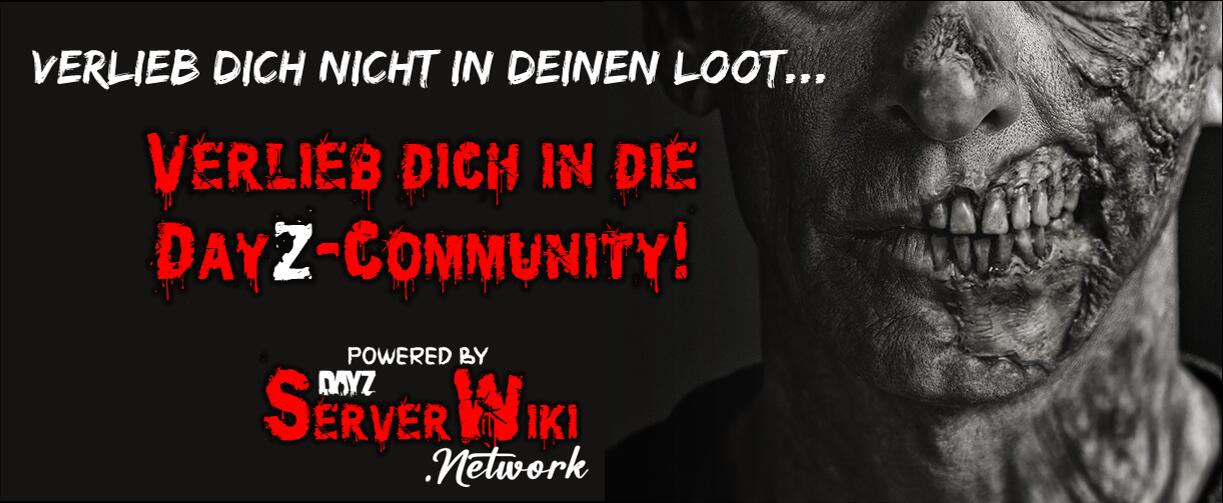 Discovery splash banner for DayZ-ServerWiki.network Discord server