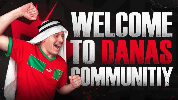 Discovery splash banner for Danas Community Discord server