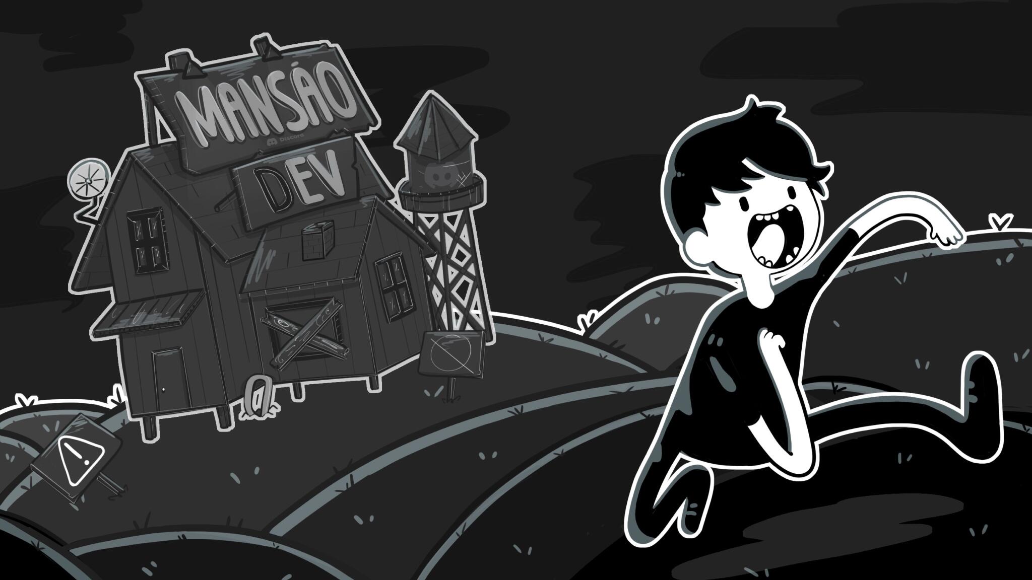 Discovery splash banner for Mansão Dev 💻 Discord server