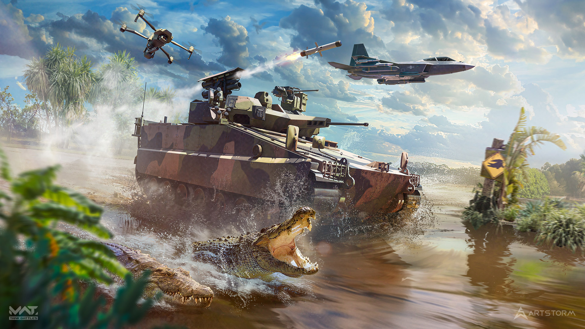 Discovery splash banner for MWT: Tank Battles — Official Community Discord server
