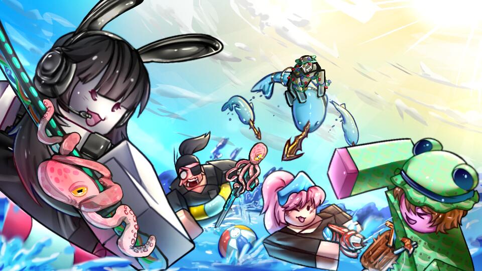 Discovery splash banner for Murderers vs Sheriffs 2 Discord server