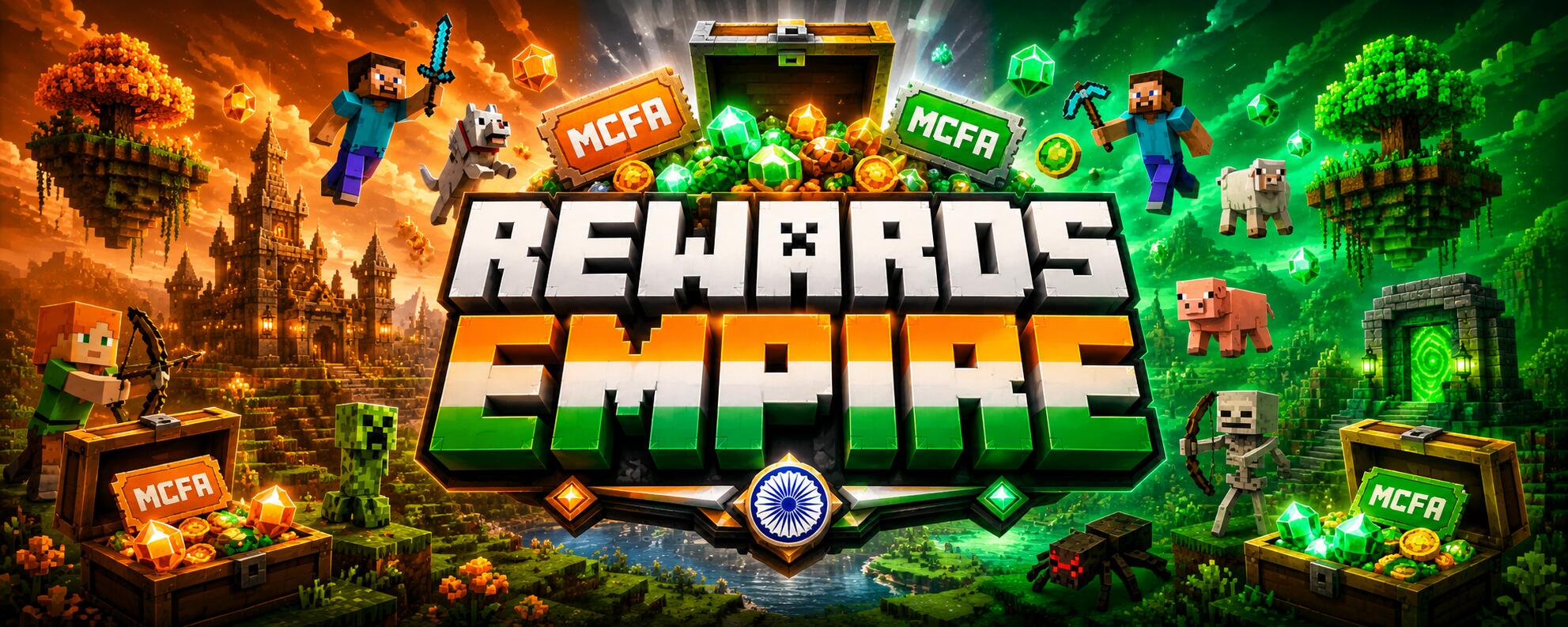 Discovery splash banner for Rewards Empire Discord server