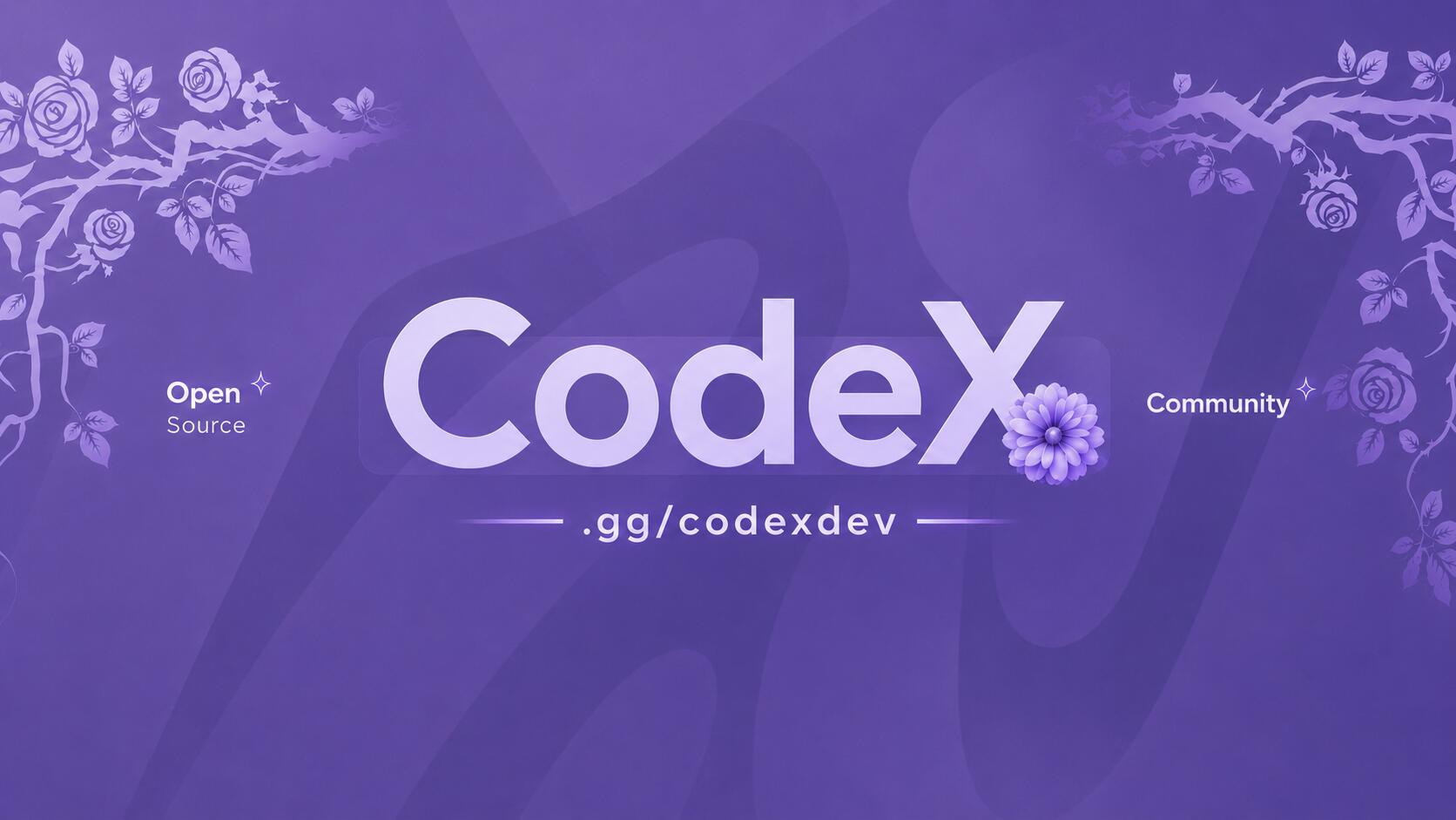 Discovery splash banner for CodeX Development Discord server