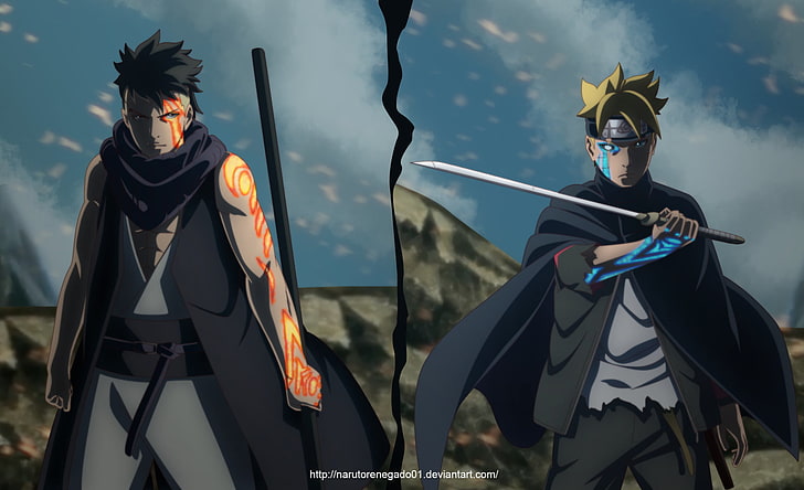 Discovery splash banner for Boruto: Two Blue Vortex Discord server