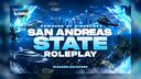 Discovery splash banner for San Andreas State Roleplay Discord server