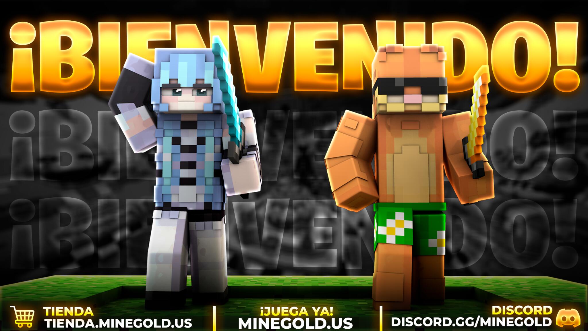 Discovery splash banner for MineGold Network Discord server