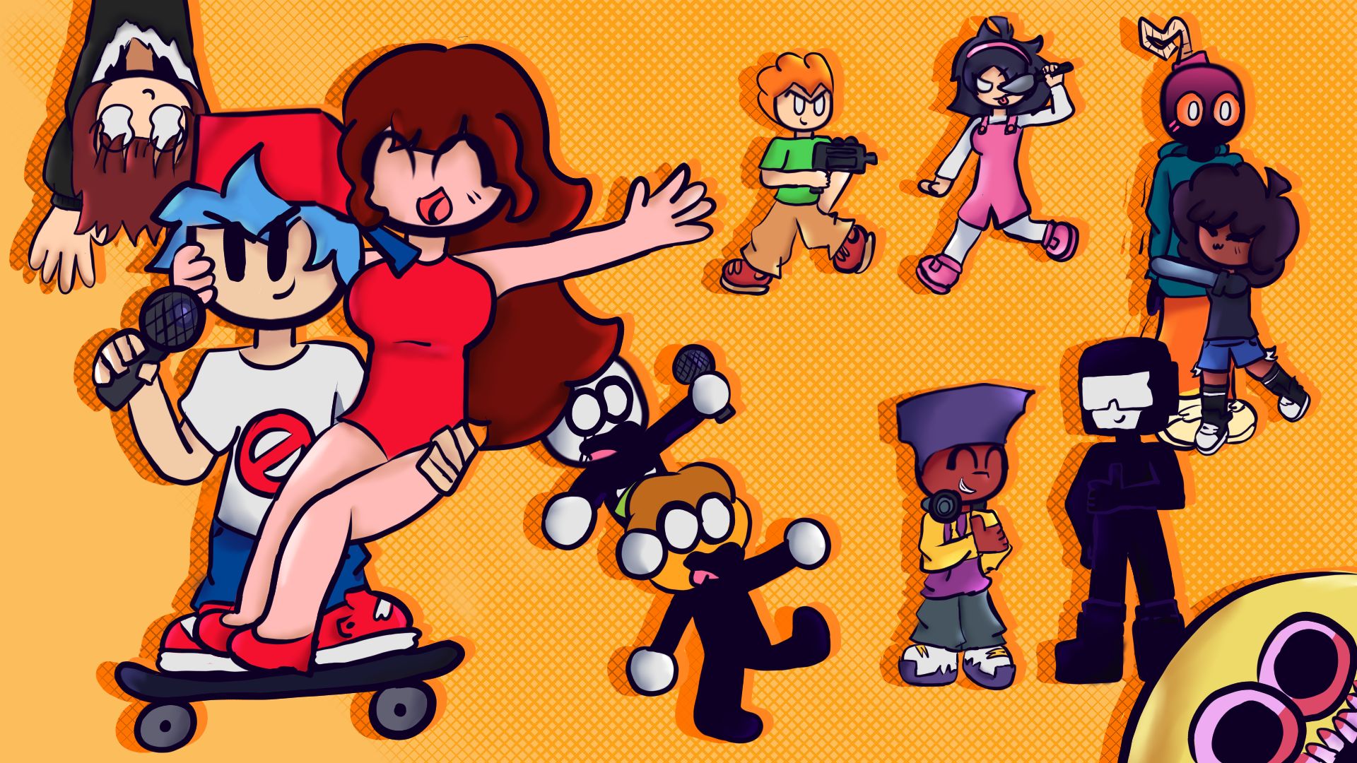 Discovery splash banner for FNF Brasil • Mods & Freelas Discord server