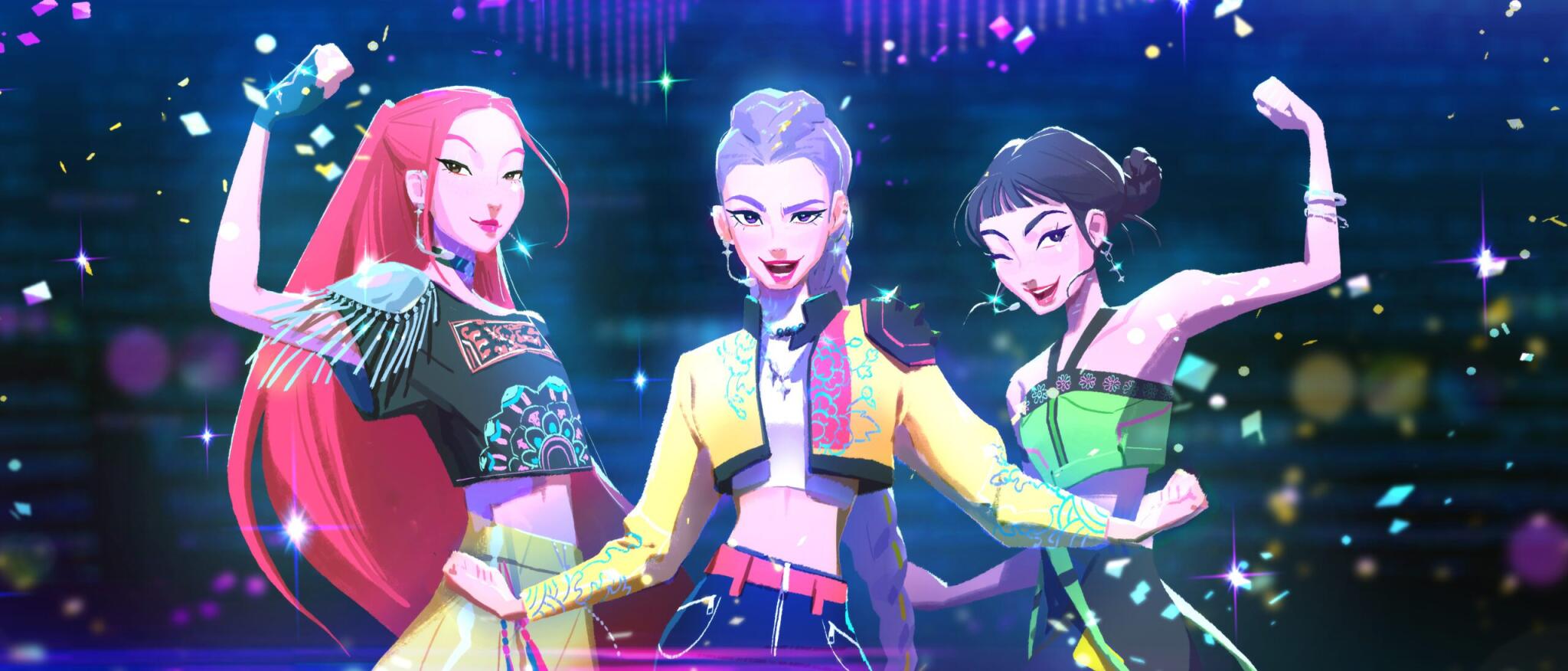 Discovery splash banner for Kpop Demon Hunters Discord server