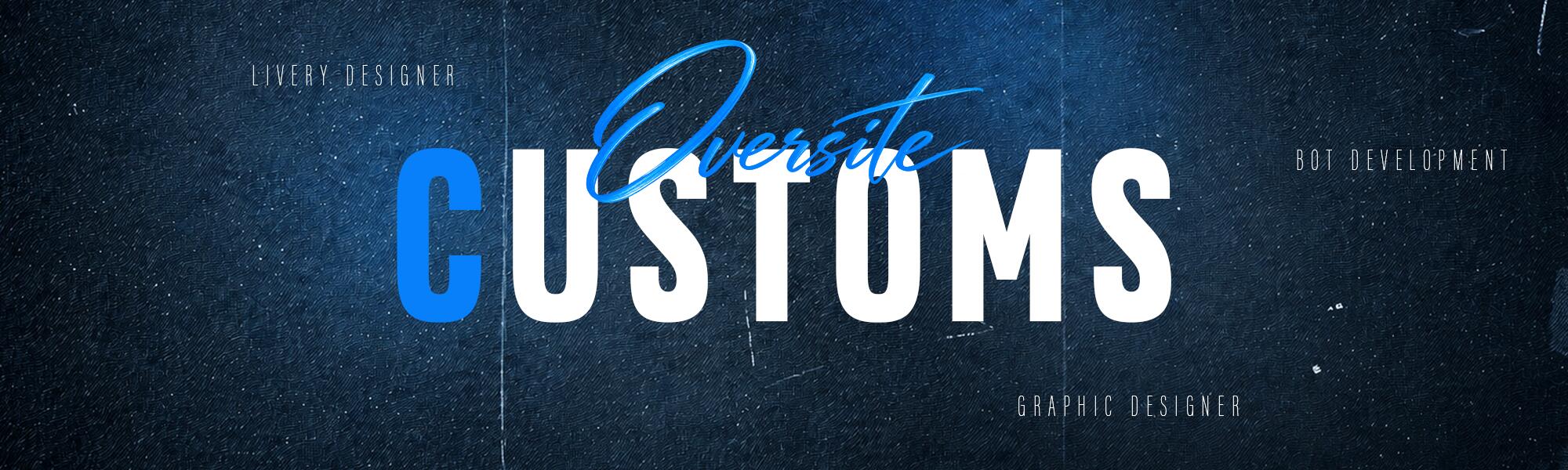 Discovery splash banner for Oversite Customs Discord server