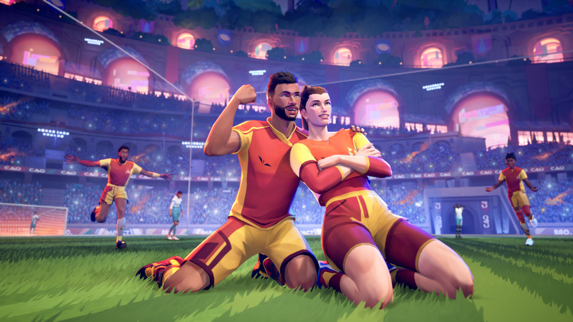 Discovery splash banner for REMATCH RIVALS Discord server