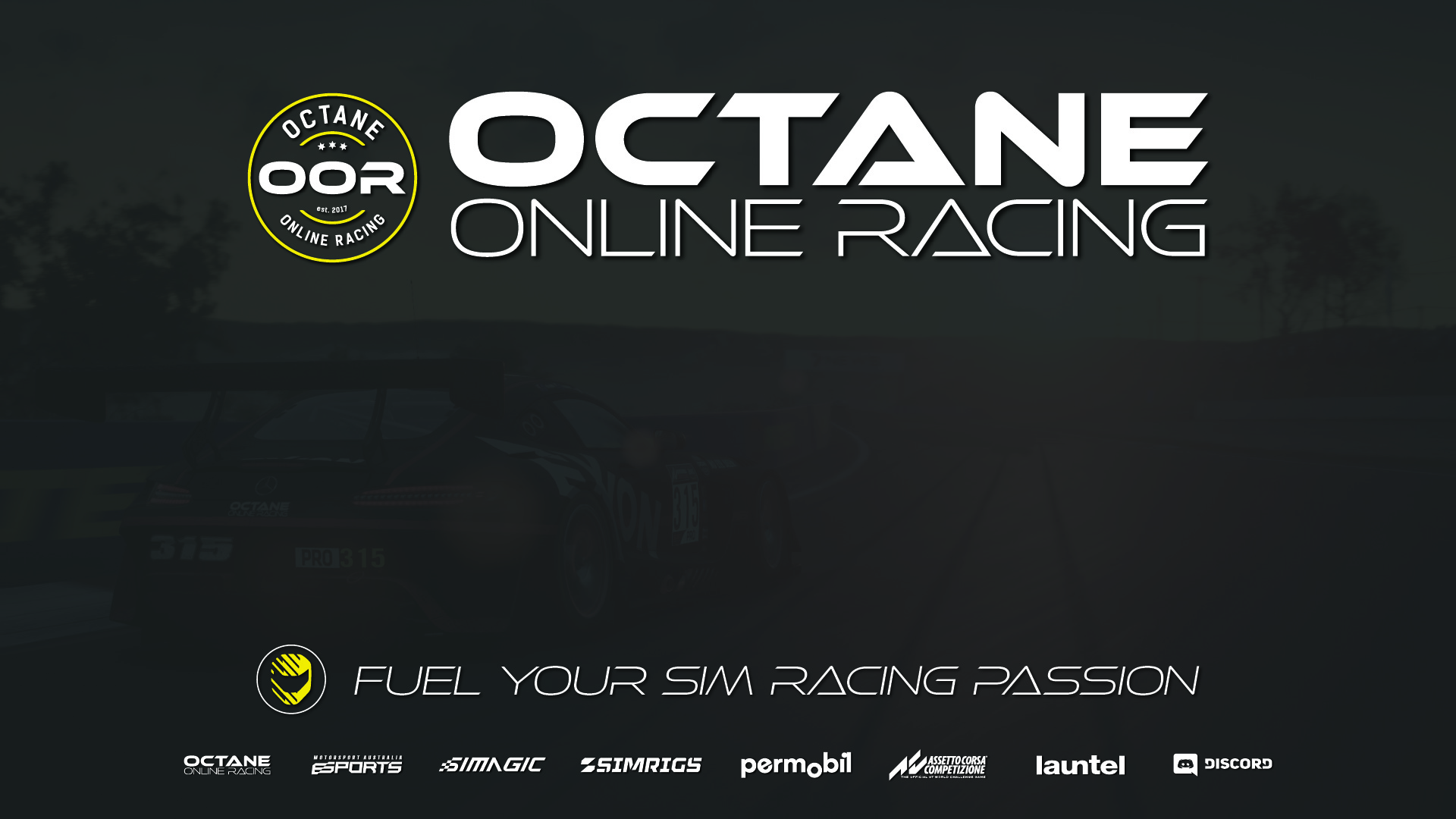 Discovery splash banner for Octane Online Racing Discord server