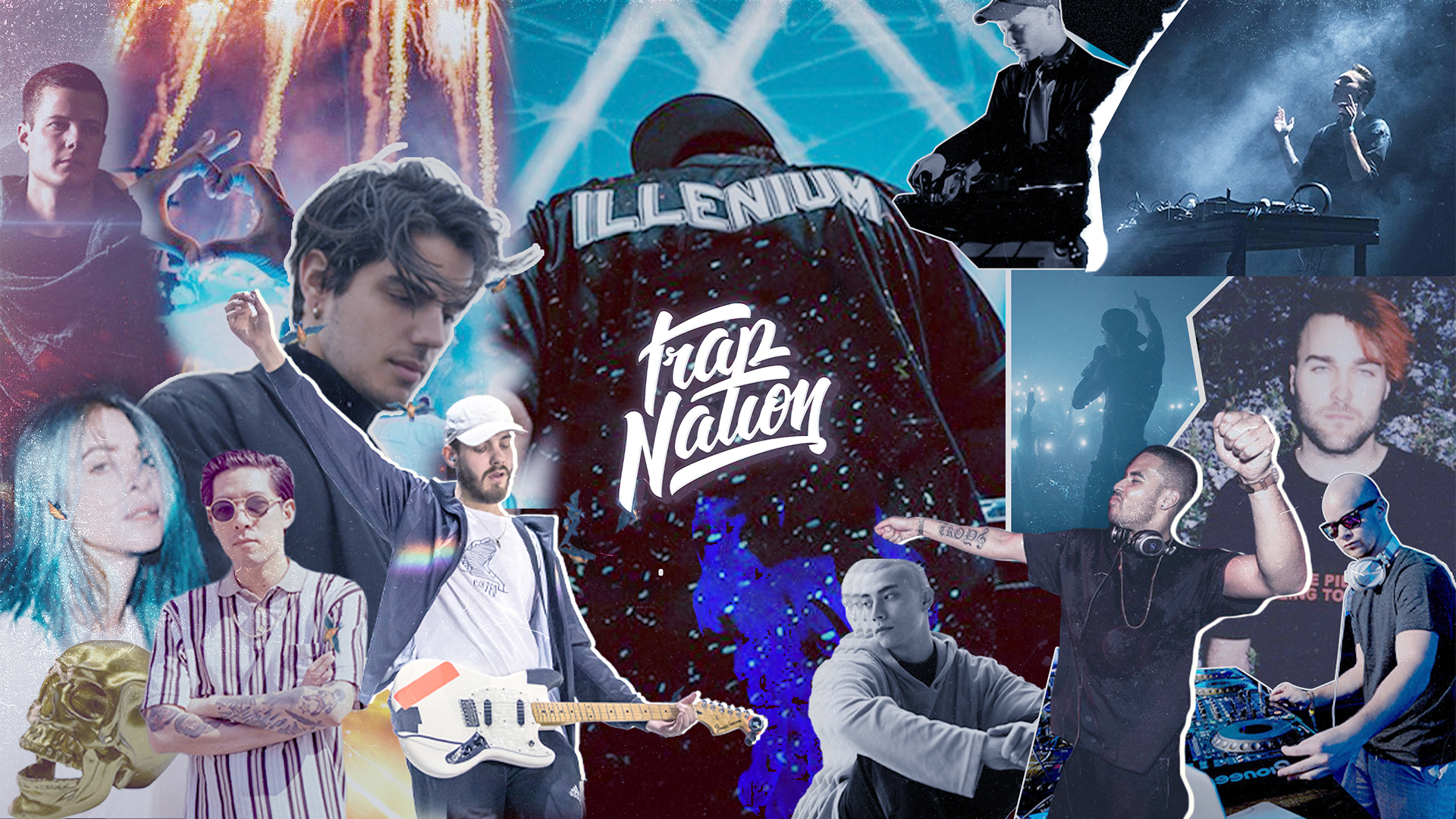 Discovery splash banner for Trap Nation Discord server