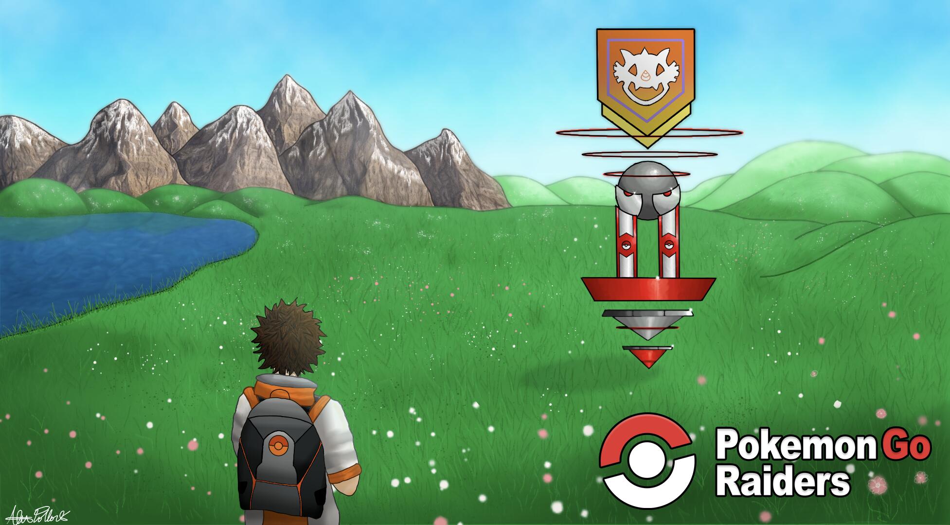 Discovery splash banner for Pokémon GO Raiders Discord server