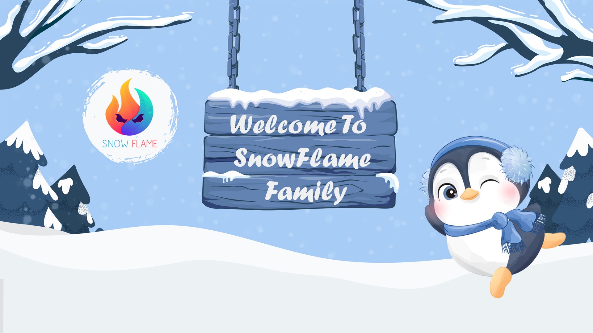 Discovery splash banner for SNOW FLAME Discord server
