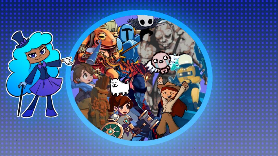 Discovery splash banner for Indie Games Discord server