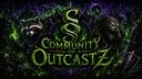 Discovery splash banner for Community of Outcastz Discord server