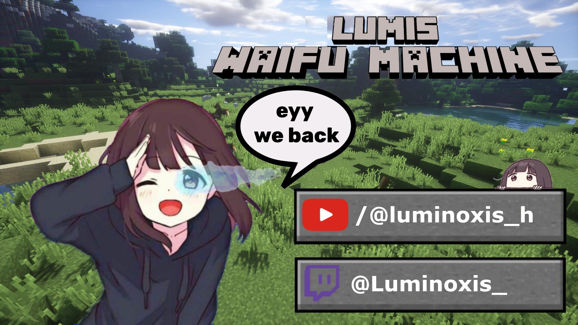 Discovery splash banner for Lumi's Waifu Machine Discord server