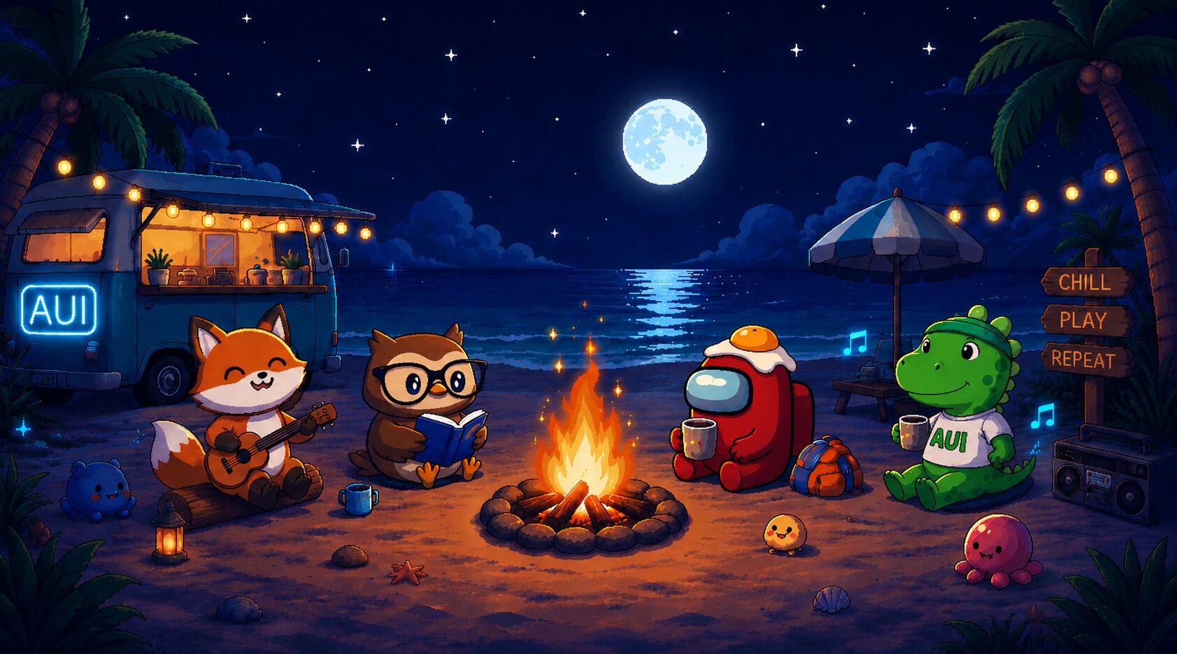 Discovery splash banner for Among Us India Discord server