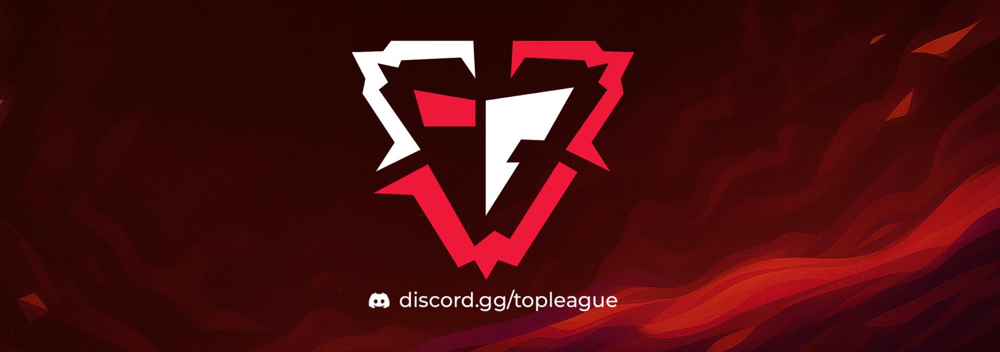 Discovery splash banner for Top League PvP Discord server