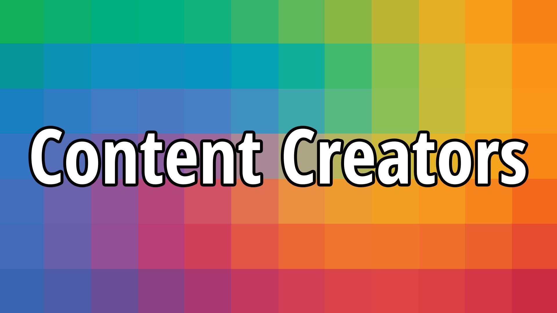 Discovery splash banner for Content Creators - YouTube, Twitch, Instagram, TikTok, Spotify, Snapchat, Twitter, Rumble, Kick Discord server
