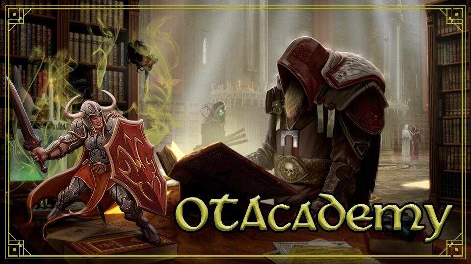 Discovery splash banner for Open-Tibia Academy Discord server